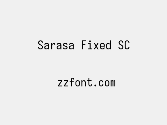 Sarasa Fixed SC
