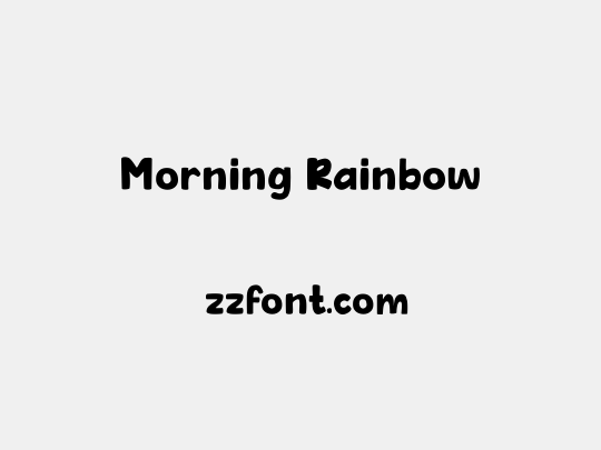 Morning Rainbow