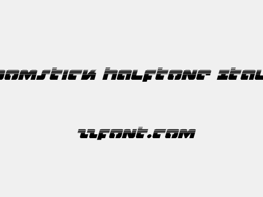 Boomstick Halftone Italic