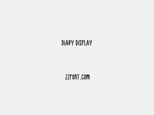 Diary Display
