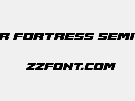 Cruiser Fortress Semi-Italic