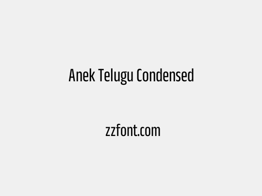 Anek Telugu Condensed