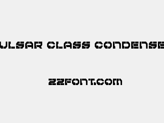 Pulsar Class Condensed