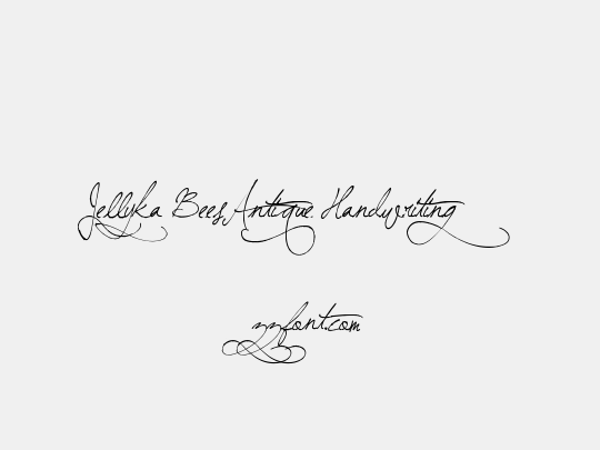 Jellyka BeesAntique Handwriting