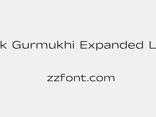 Anek Gurmukhi Expanded Light