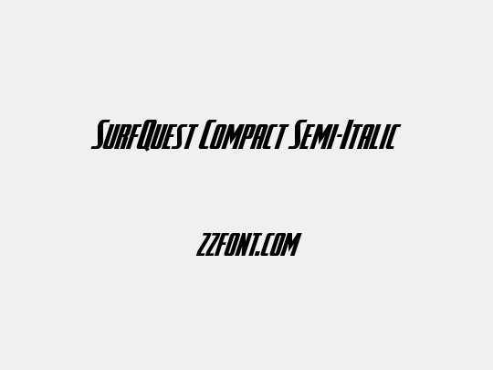 SurfQuest Compact Semi-Italic