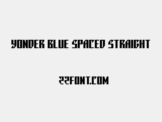 Yonder Blue Spaced Straight