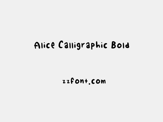 Alice Calligraphic Bold