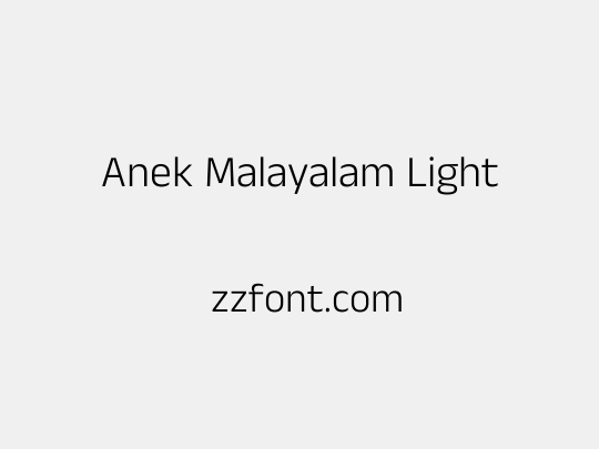 Anek Malayalam Light