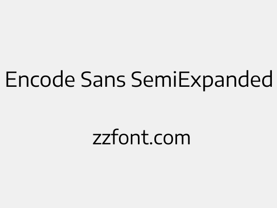 Encode Sans SemiExpanded