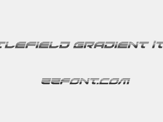 Battlefield Gradient Italic
