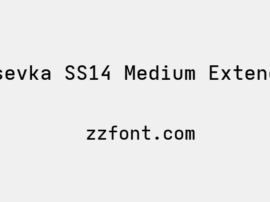Iosevka SS14 Medium Extended
