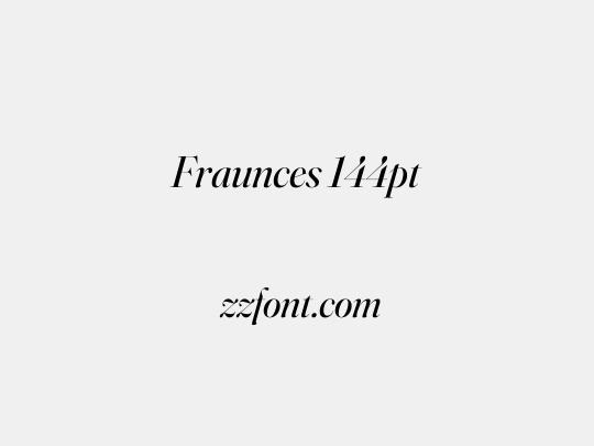 Fraunces 144pt