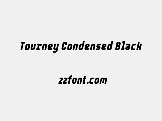 Tourney Condensed Black