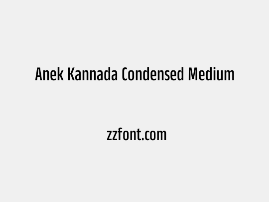 Anek Kannada Condensed Medium