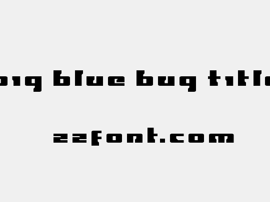 Big Blue Bug Title