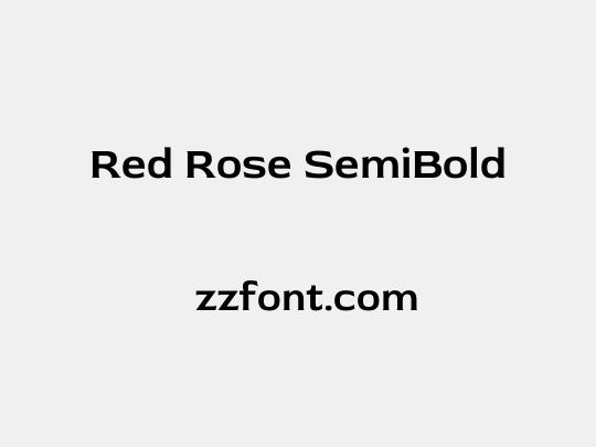 Red Rose SemiBold