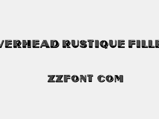 Overhead Rustique Filled