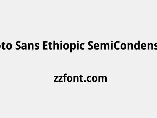 Noto Sans Ethiopic SemiCondensed