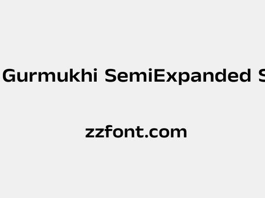 Anek Gurmukhi SemiExpanded SemiBold