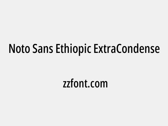 Noto Sans Ethiopic ExtraCondensed Medium