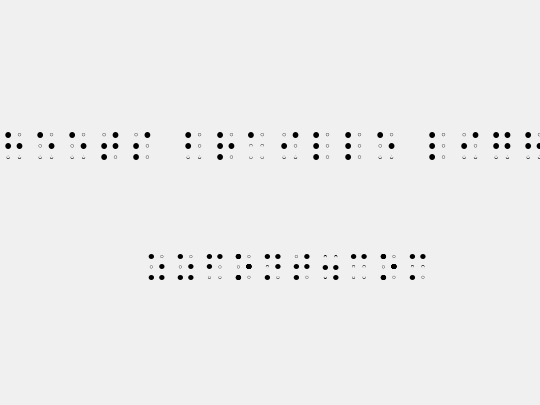 Sheets Braille Light