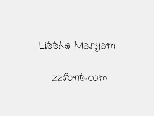 Little Maryam