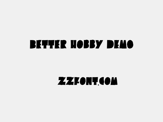 Better Hobby DEMO