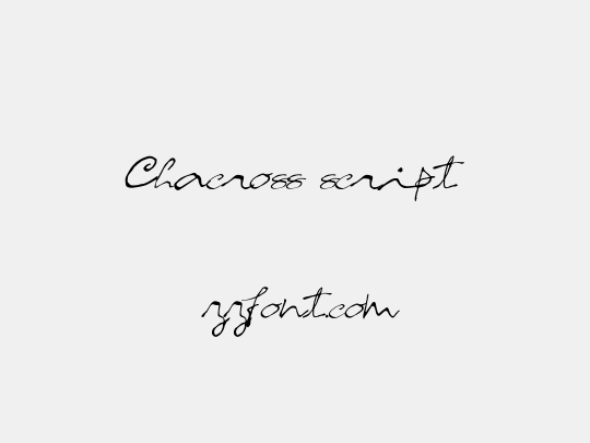 Chacross script