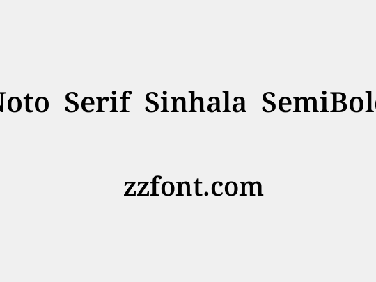 Noto Serif Sinhala SemiBold