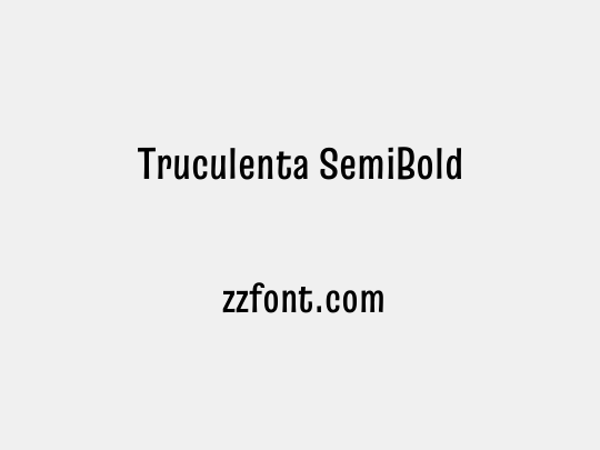 Truculenta SemiBold