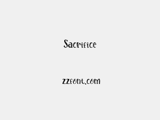Sacrifice
