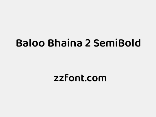 Baloo Bhaina 2 SemiBold