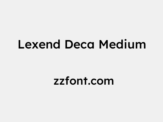 Lexend Deca Medium