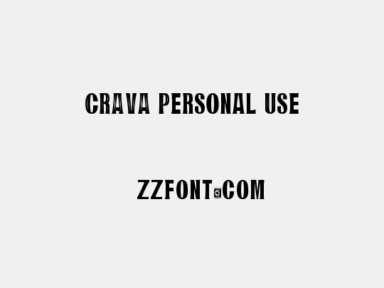 CRAVA Personal Use