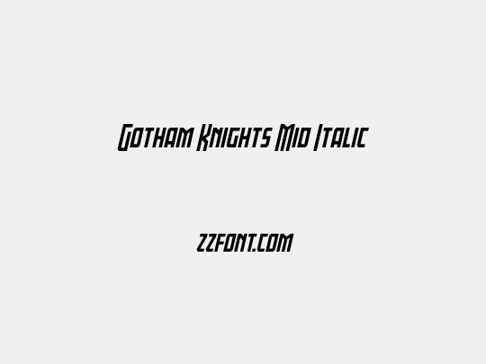 Gotham Knights Mid Italic