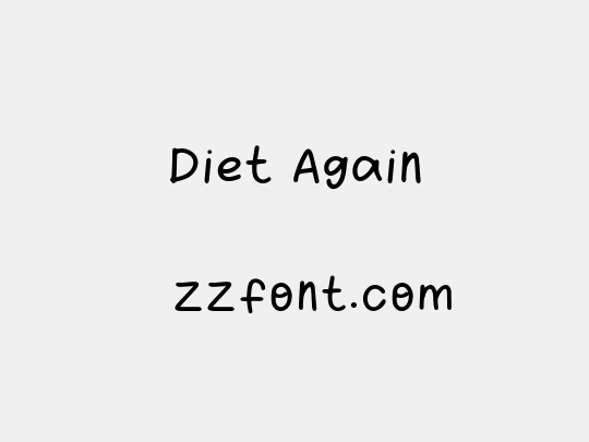 Diet Again