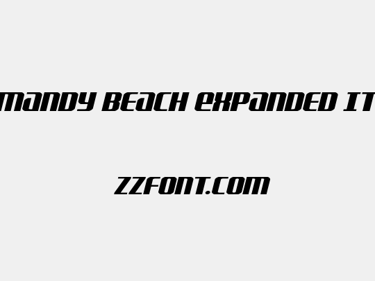 Normandy Beach Expanded Italic