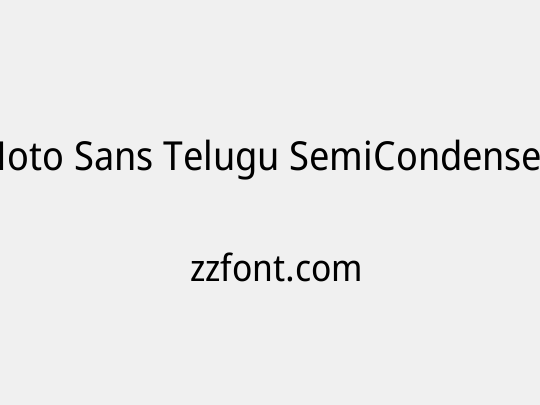 Noto Sans Telugu SemiCondensed