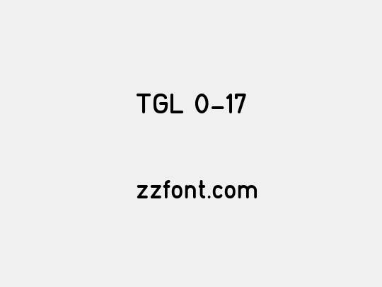 TGL 0-17