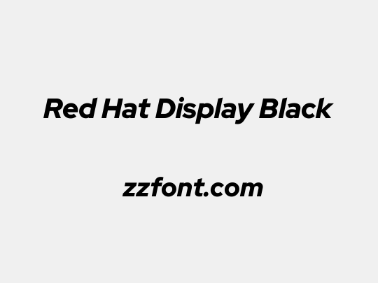 Red Hat Display Black