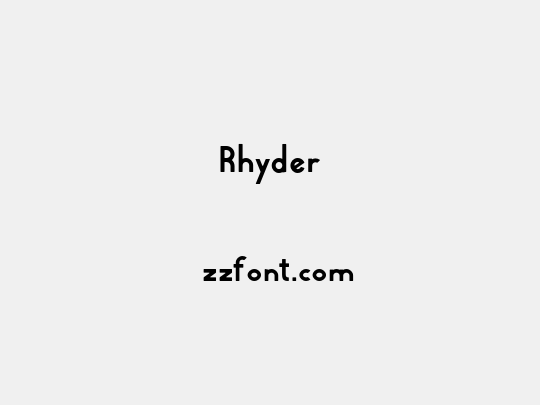 Rhyder