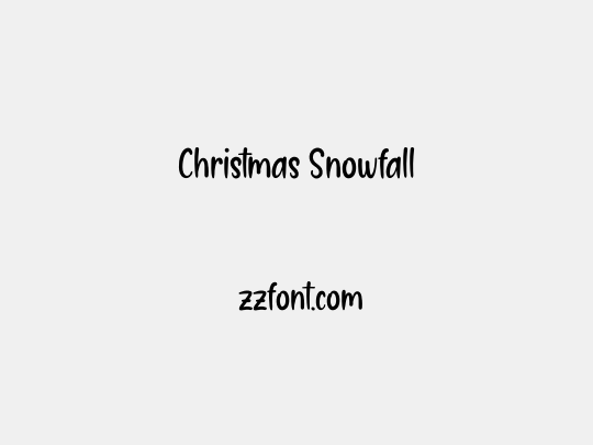 Christmas Snowfall