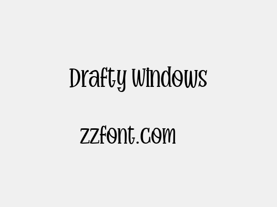 Drafty Windows