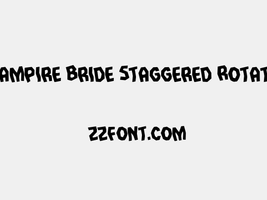 Vampire Bride Staggered Rotate