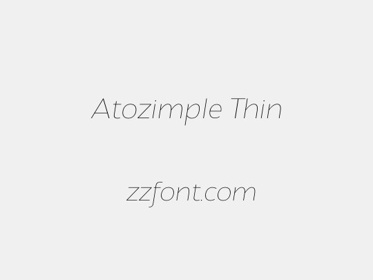 Atozimple Thin