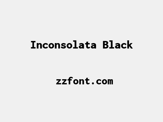 Inconsolata Black