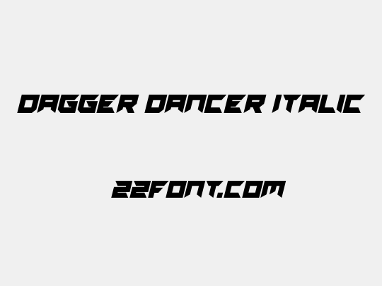 Dagger Dancer Italic