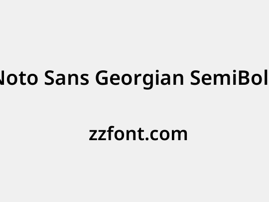 Noto Sans Georgian SemiBold