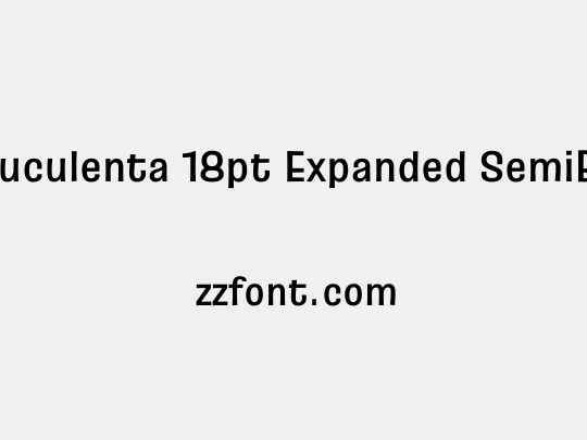 Truculenta 18pt Expanded SemiBold